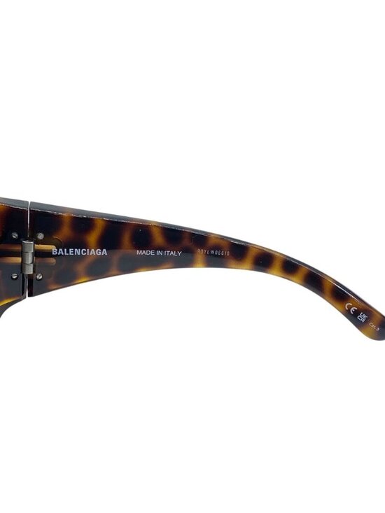 Balenciaga Sunglasses Hourglass Round Eyewear Brown Tortoiseshell Acetate main image 5